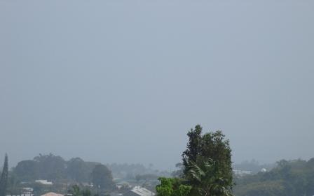 Vog in Hilo Sept 14, 2008
